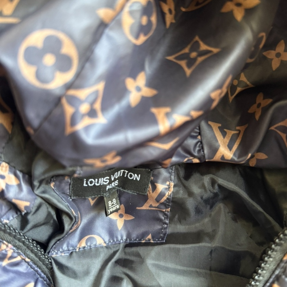 Louis Vuitton Black and Gold Monogram Jacket - Picture 3 of 5